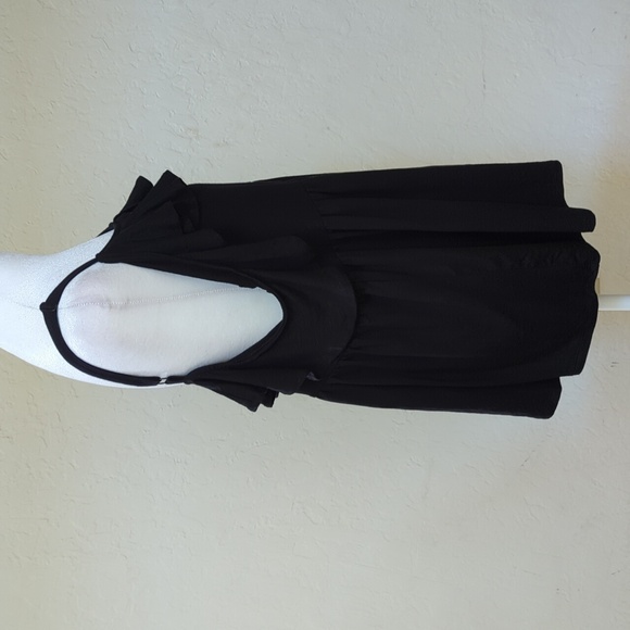 Elegant Black Ruffle Off-Shoulder Front Button Babydoll Top Size 1X - Picture 11 of 16